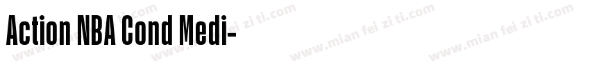 Action NBA Cond Medi字体转换